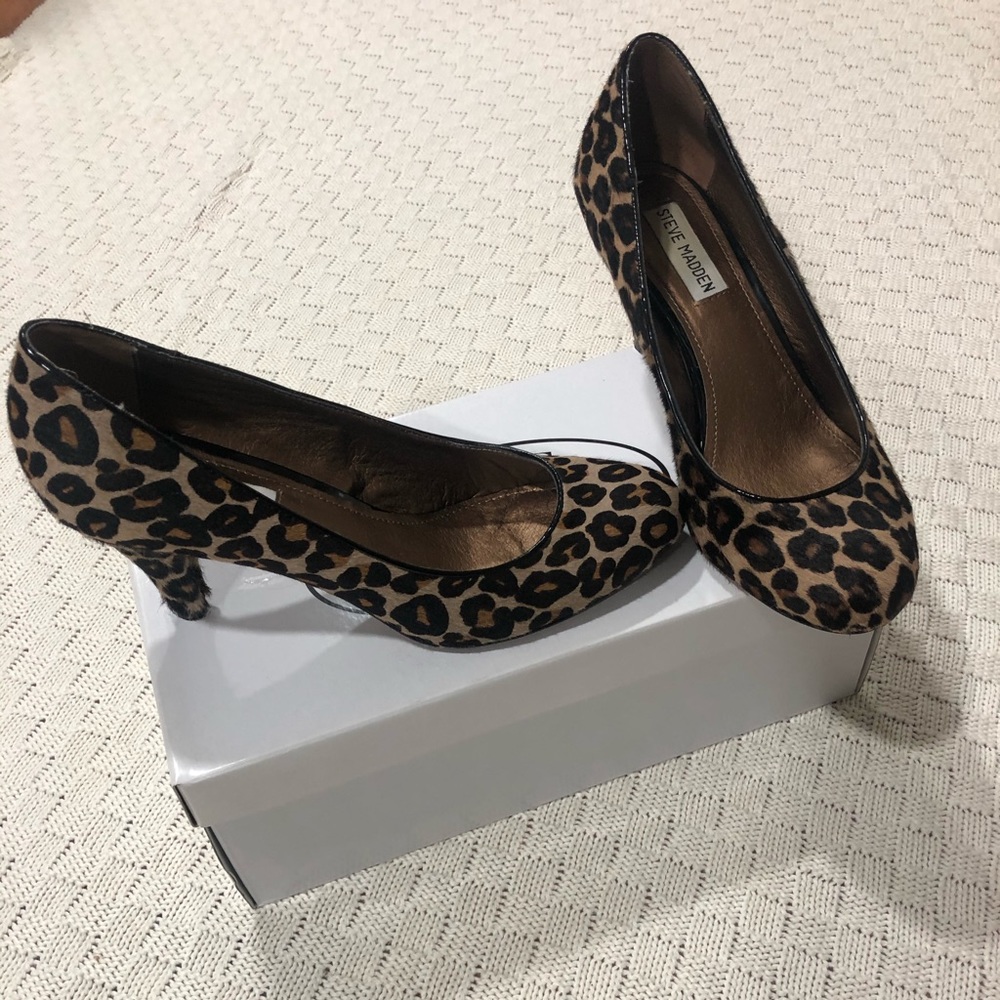 Leopard Steve Madden heels